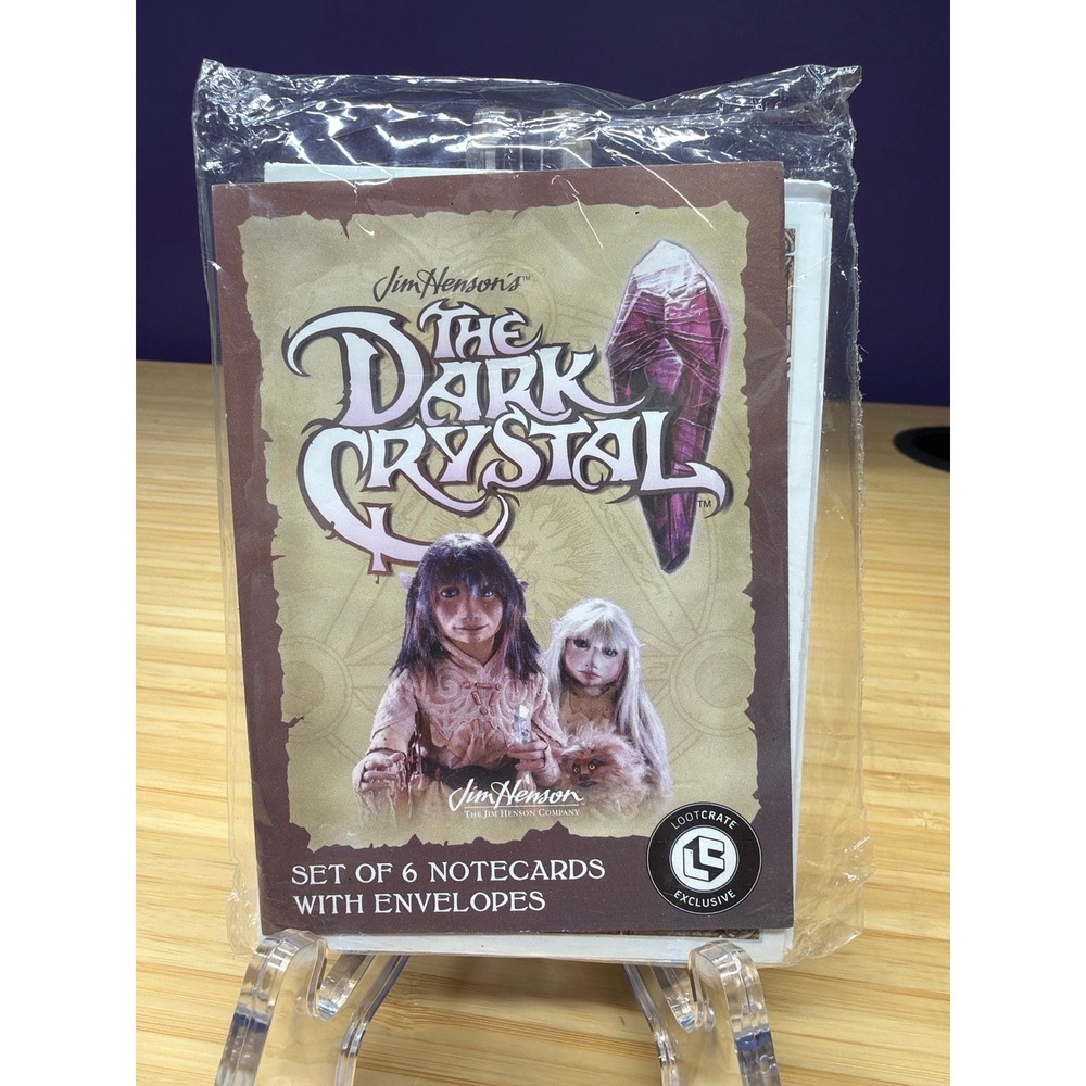 Loot Crate Jim Henson's The Dark Crystal Set of 6 Notecards & Envelopes Unused